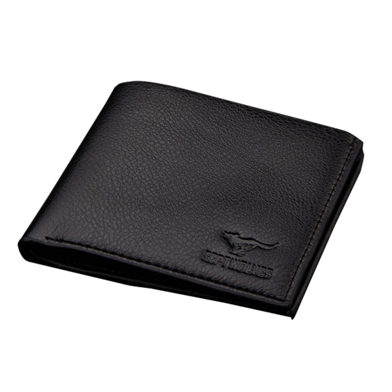 PU Black Men&#39;s Wallet